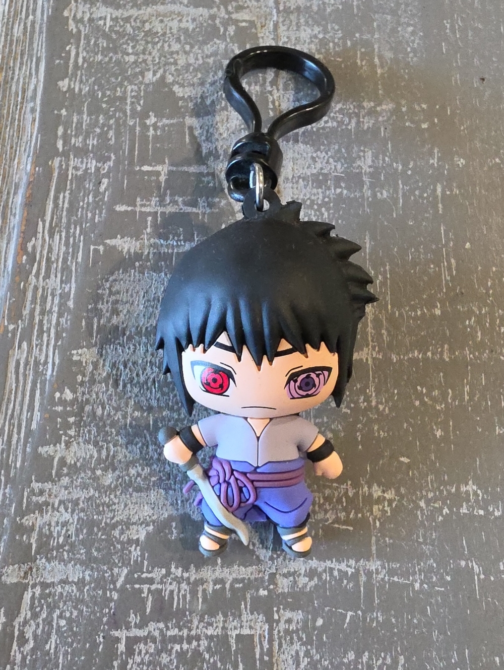 Sasuke Uchiha - Naruto Shippuden 3D Figural Bag Clip Keychain Monogram Series 3